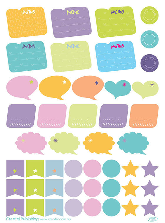 Diary & Planner Stickers - Dream & Aspire