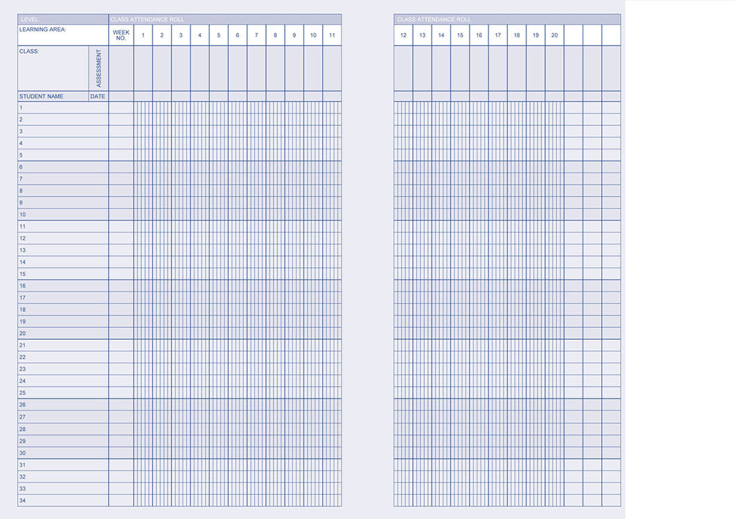 Learning Outcomes Assessment Record Book (F-12) - Wiro Bound