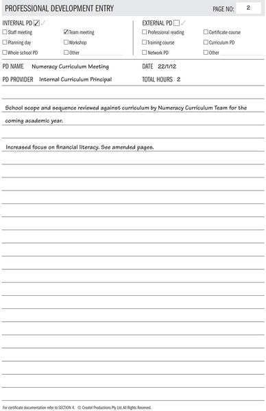 Professional Teaching Portfolio - Loose Leaf inc. Binder