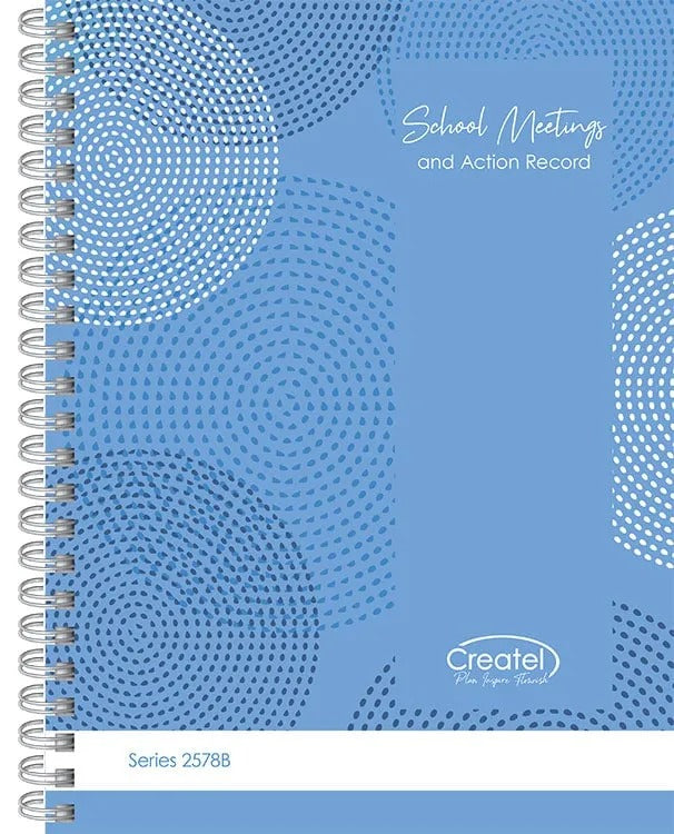 School Meeting Record Book - Blue