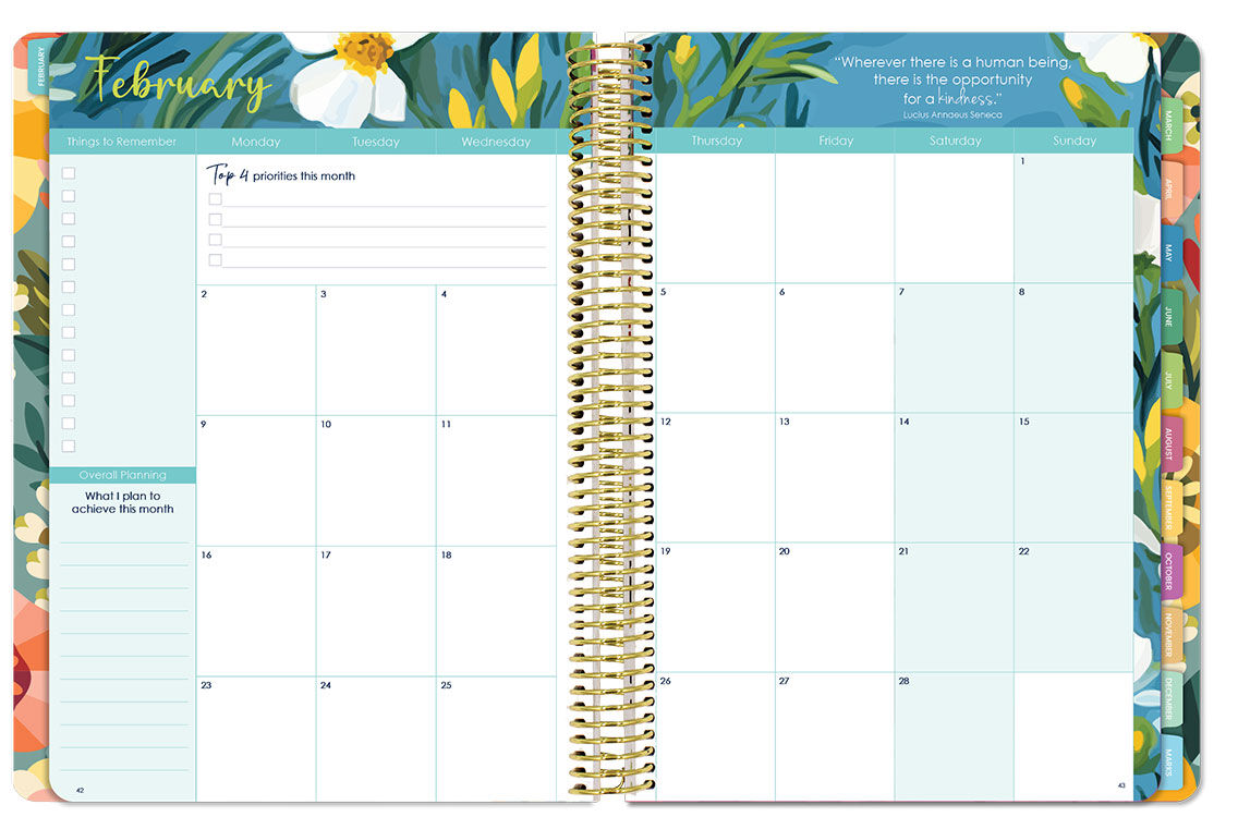 Florentina Premium Planner 2026 (Weekly) - Dark Elegance