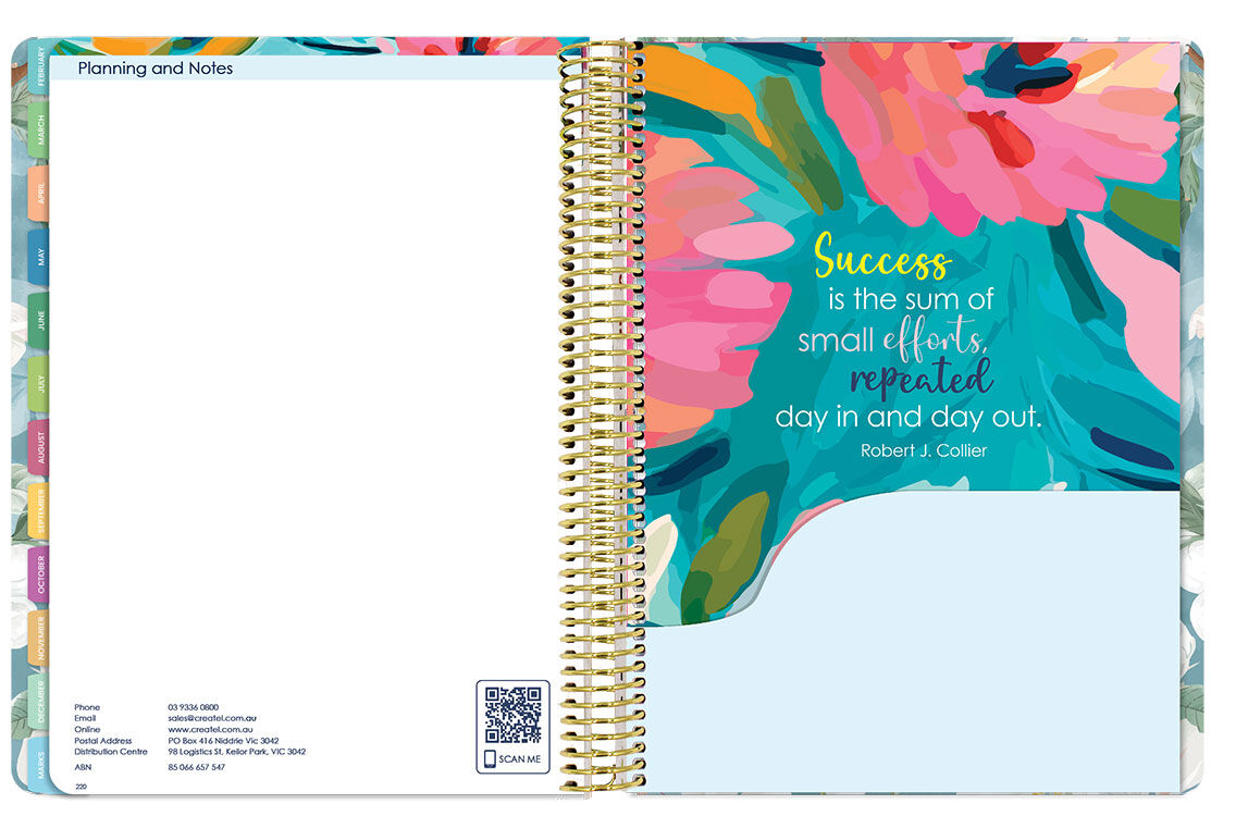 Florentina Premium Planner 2026 (Weekly) - Dark Elegance