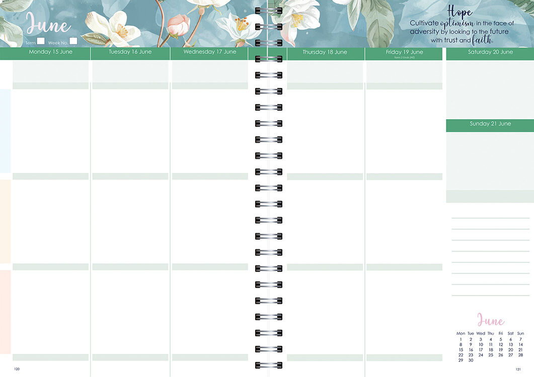 Home School Planner 2026 (Weekly) - Wiro Bound