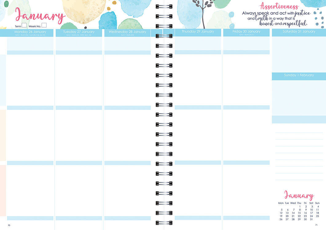Home School Planner 2026 (Weekly) - Wiro Bound
