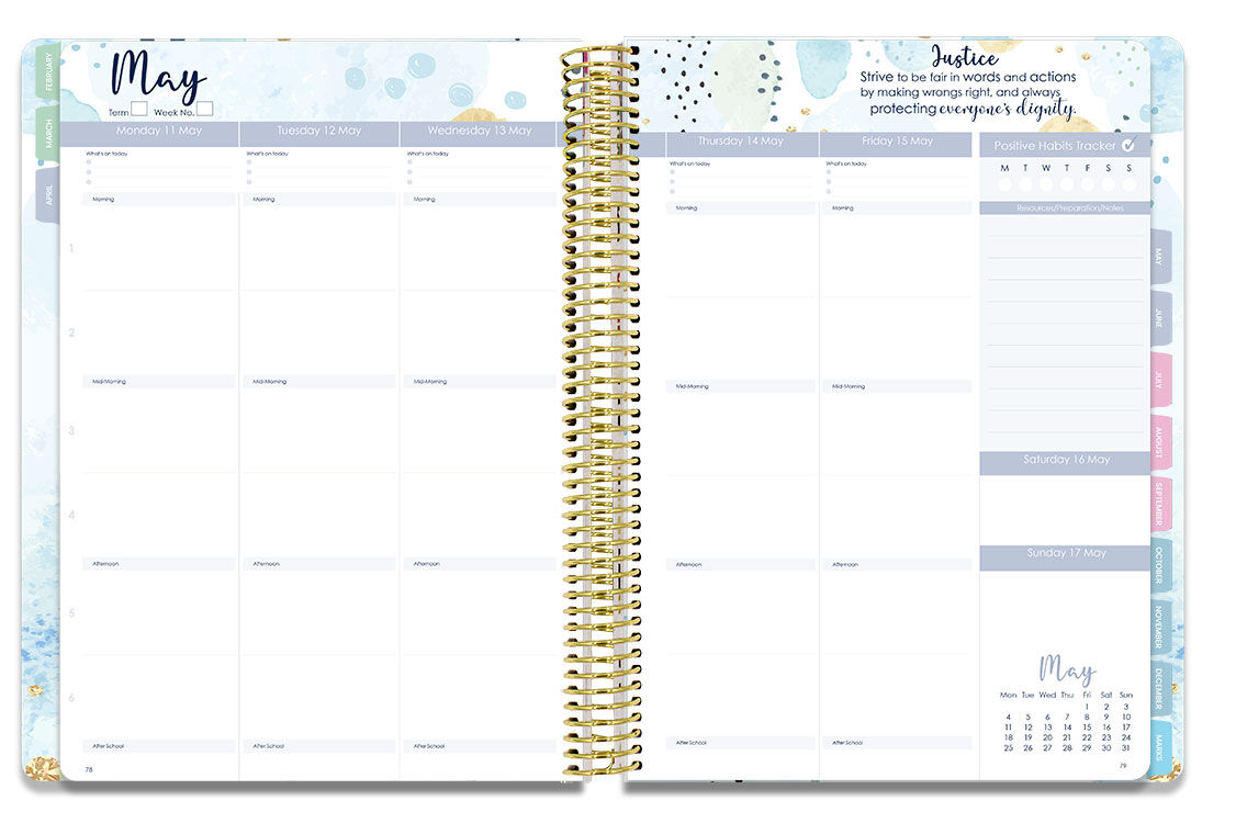 Luxe Planner 2026 (Weekly) - Indigo Quartz