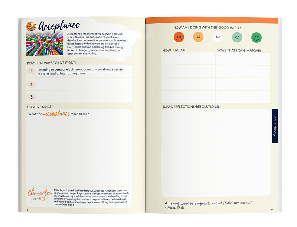 Building Character & Resilience Journal