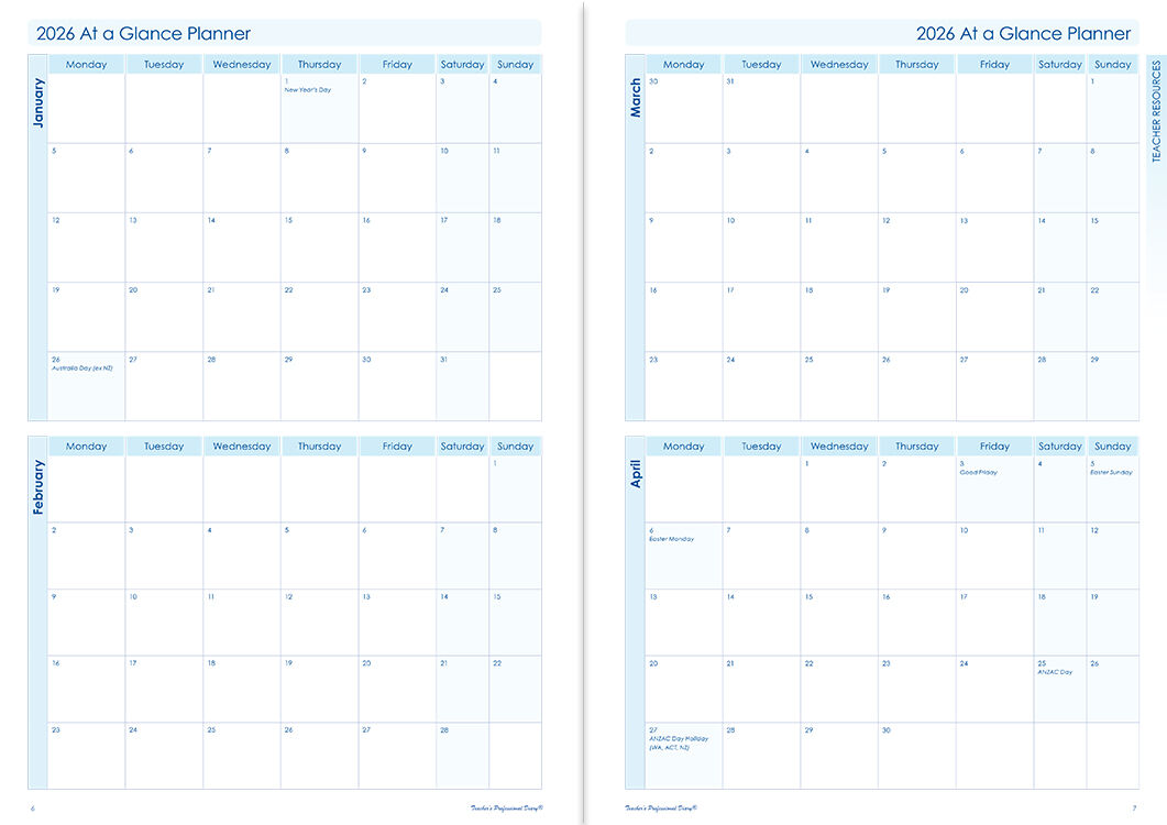 Secondary Pure Paperback Planner 2026 (Daily)