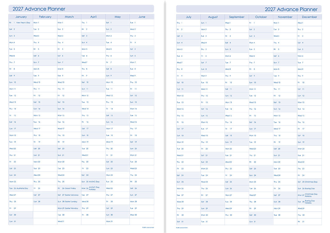 Secondary 5-Period Pure Paperback Planner 2026 (Weekly)