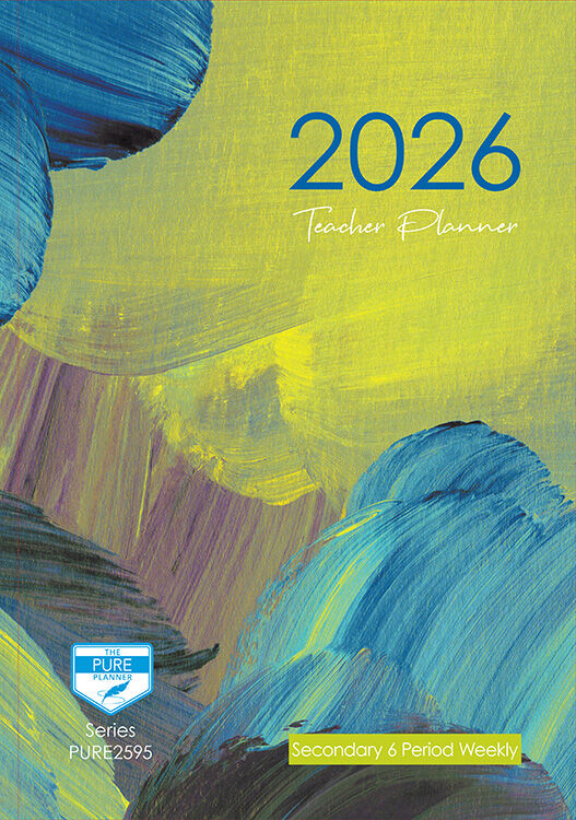 Secondary 6-Period Pure Paperback Planner 2026 (Weekly)