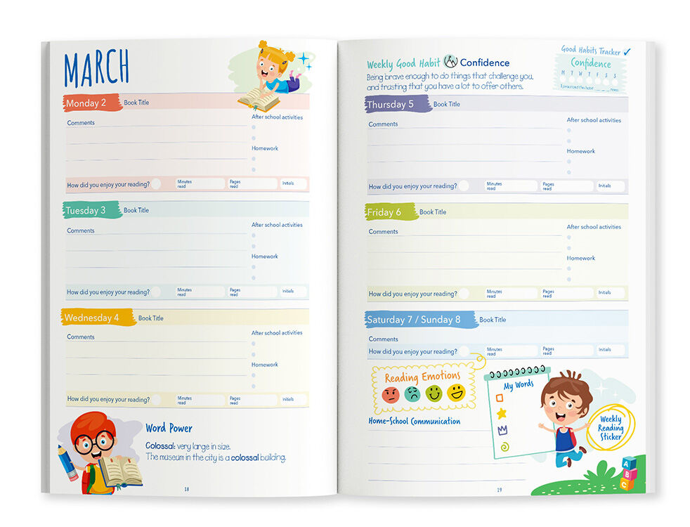 ReadingTrek 2026 (Years K-4) Home Reader Diary