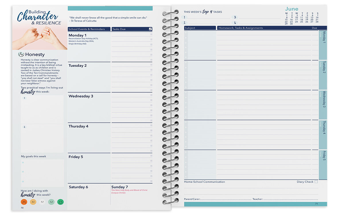 StudyQuest Catholic Edition 2026 (Years 7-12) Student Diary