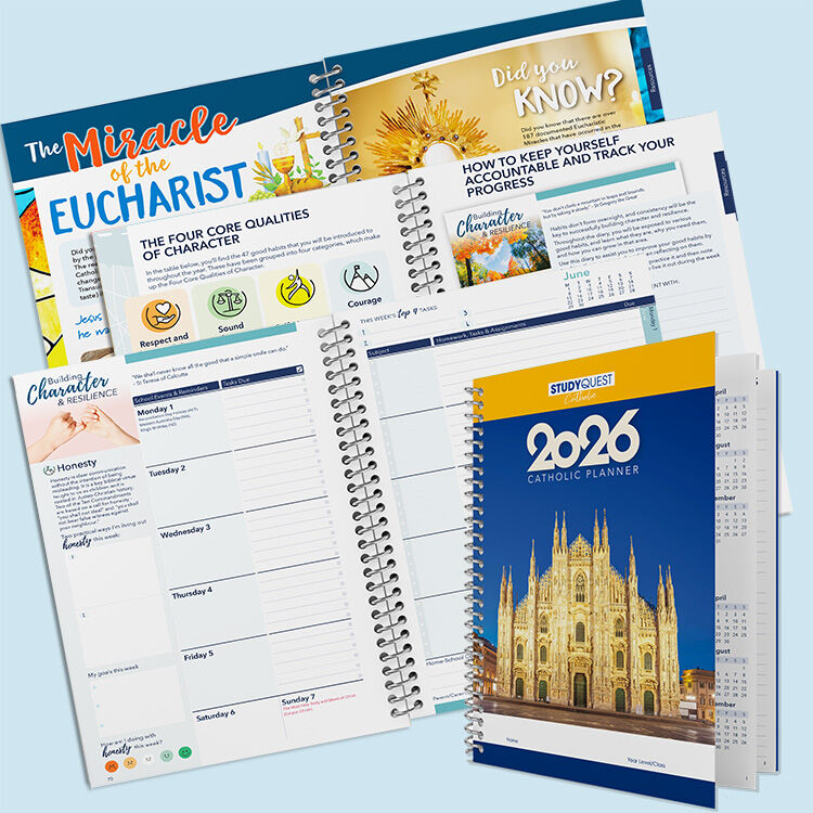 StudyQuest Catholic Edition 2026 (Years 7-12) Student Diary