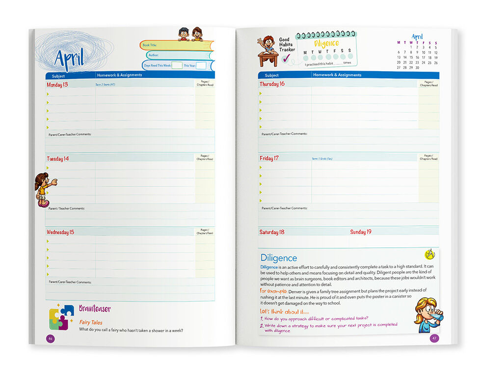 StudyTrek 2026 (Years 4-7) Homework Diary