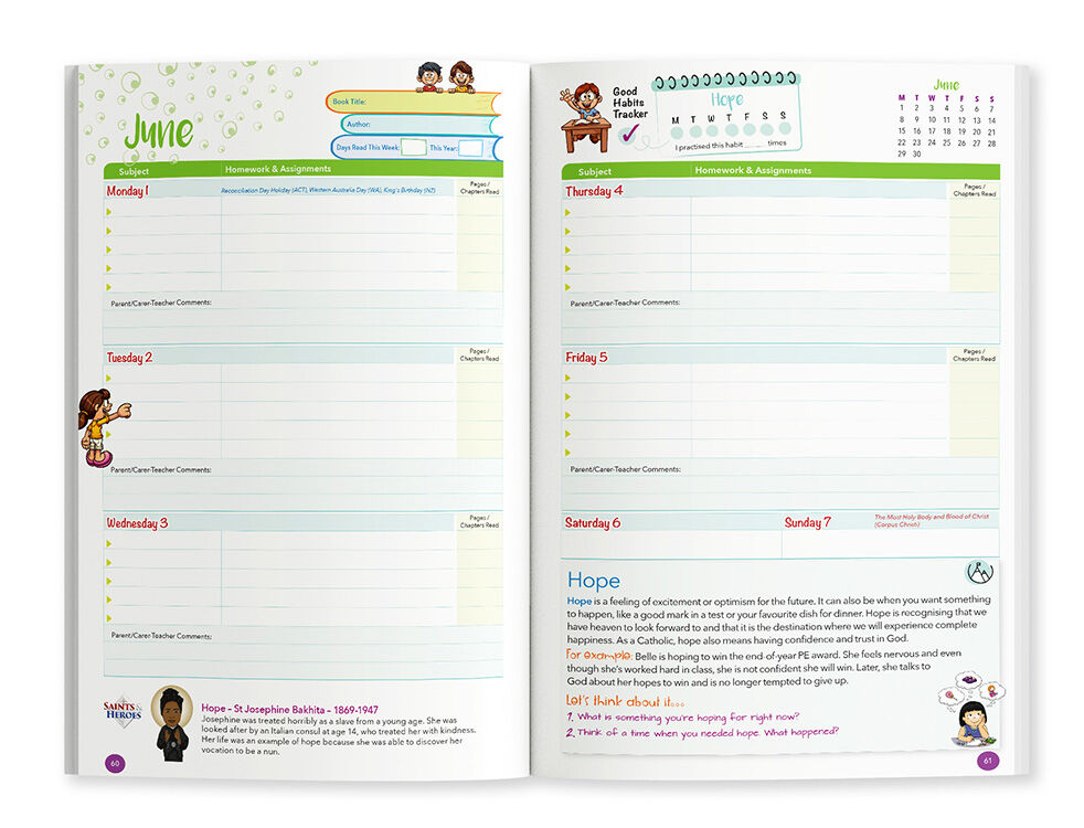 StudyTrek Catholic 2026 (Years 4-7) Homework Diary