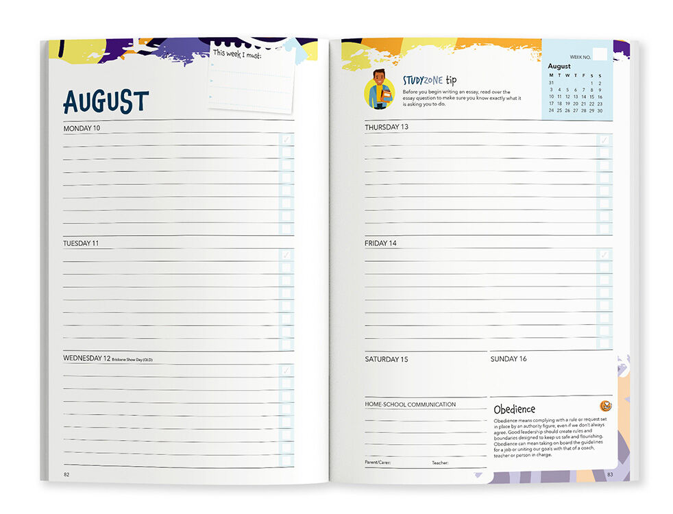 StudyZone 2026 (Years 7-12) Student Diary