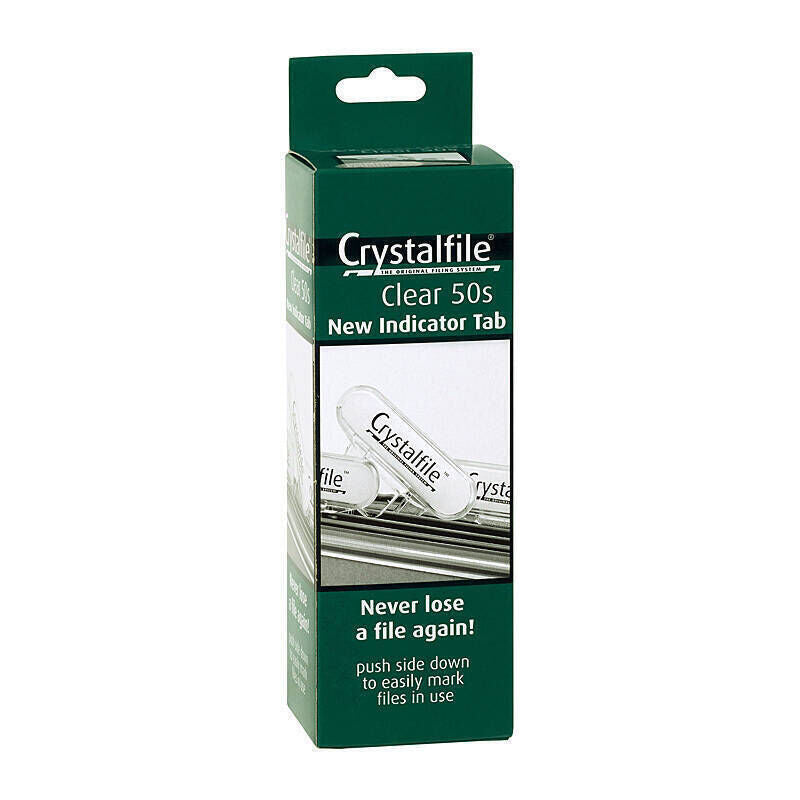 Crystalfile Clear Tabs (Pack of 50)