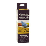 Crystalfile Rainbow Tabs (Pack of 50)