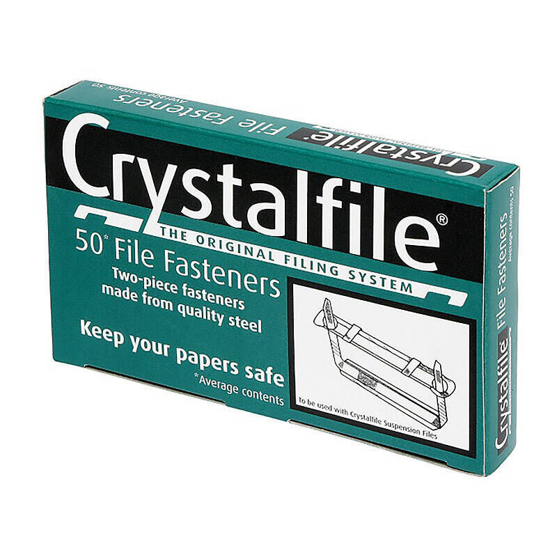 Crystalfile File Fastener 80mm (Pack of 50)