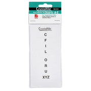 Crystalfile Tab Inserts A-Z: Rounded Edge - Pack of 60 (White)