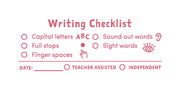 Early Years Writing - Checklist Stamp