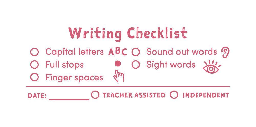 Early Years Writing - Checklist Stamp