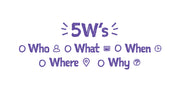 5W's - Checklist Stamp