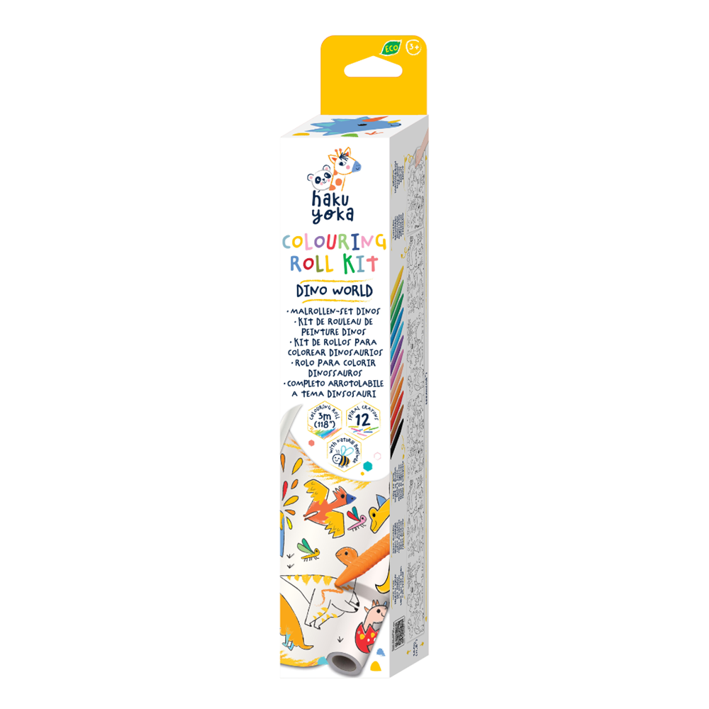 Haku Yoka Colouring Roll Kit - Dino World