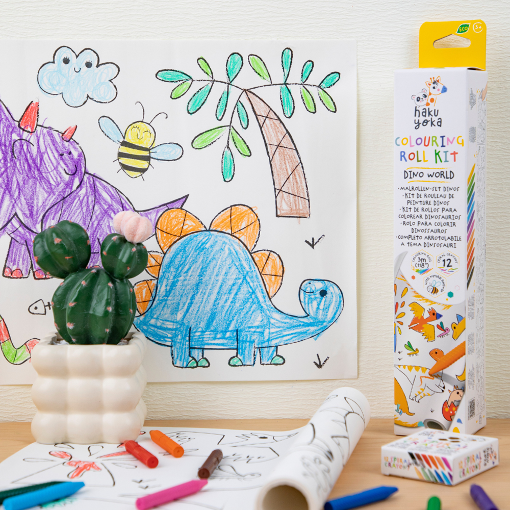 Haku Yoka Colouring Roll Kit - Dino World - view 2