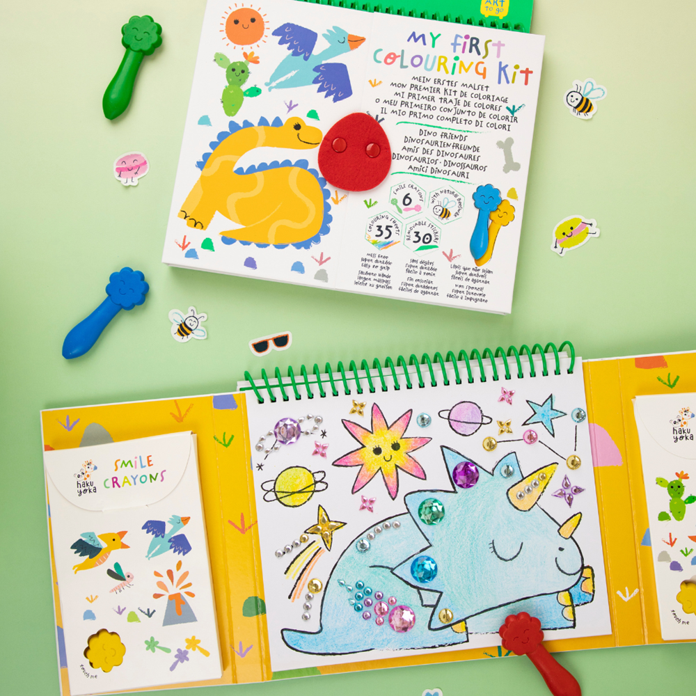 Haku Yoka Art To Go - My First Colouring Kit - Dino Friends - view 3
