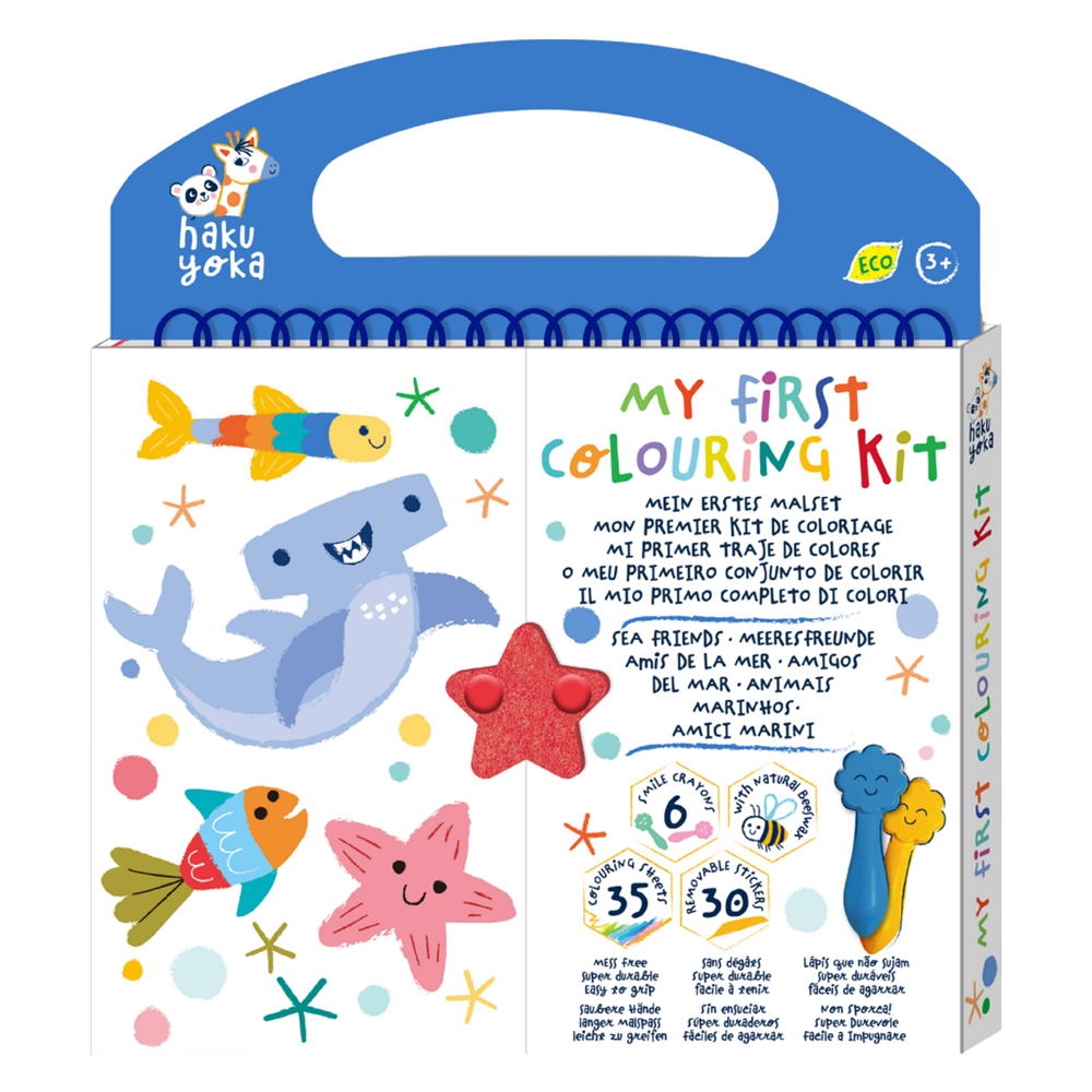 Haku Yoka Art To Go - My First Colouring Kit - Sea Friends