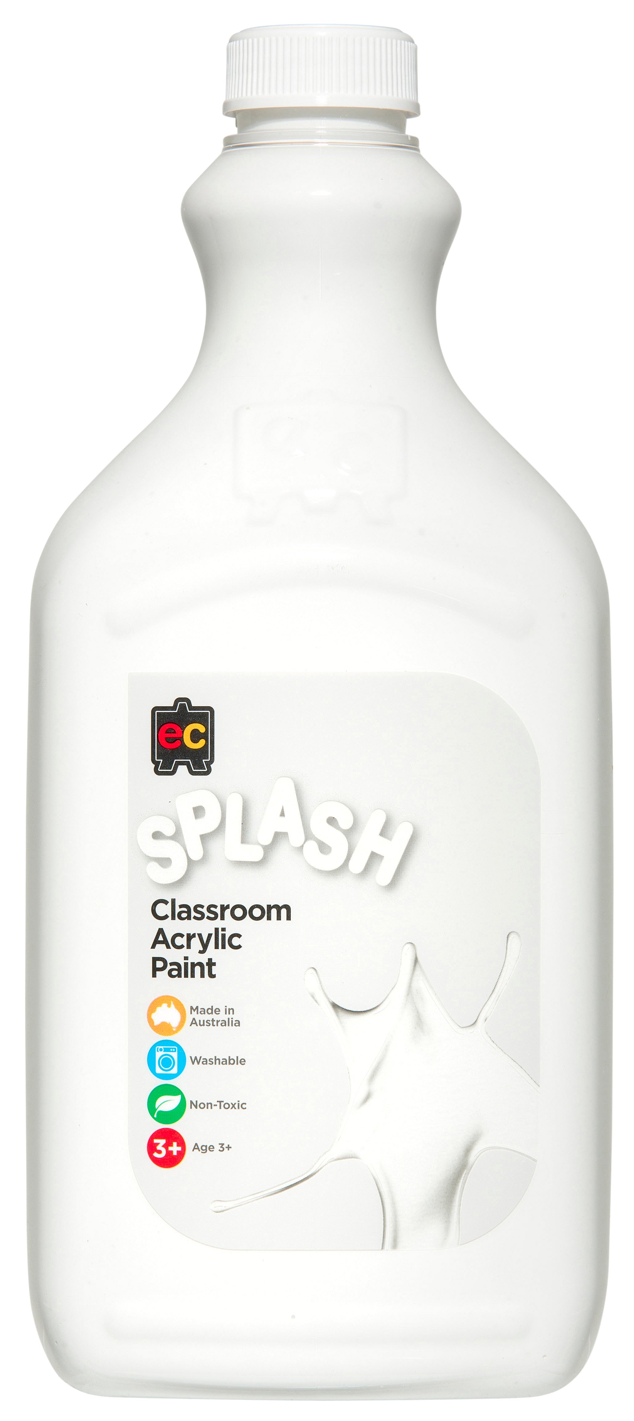 Splash Acrylic Paint 2L - Snowball (White)