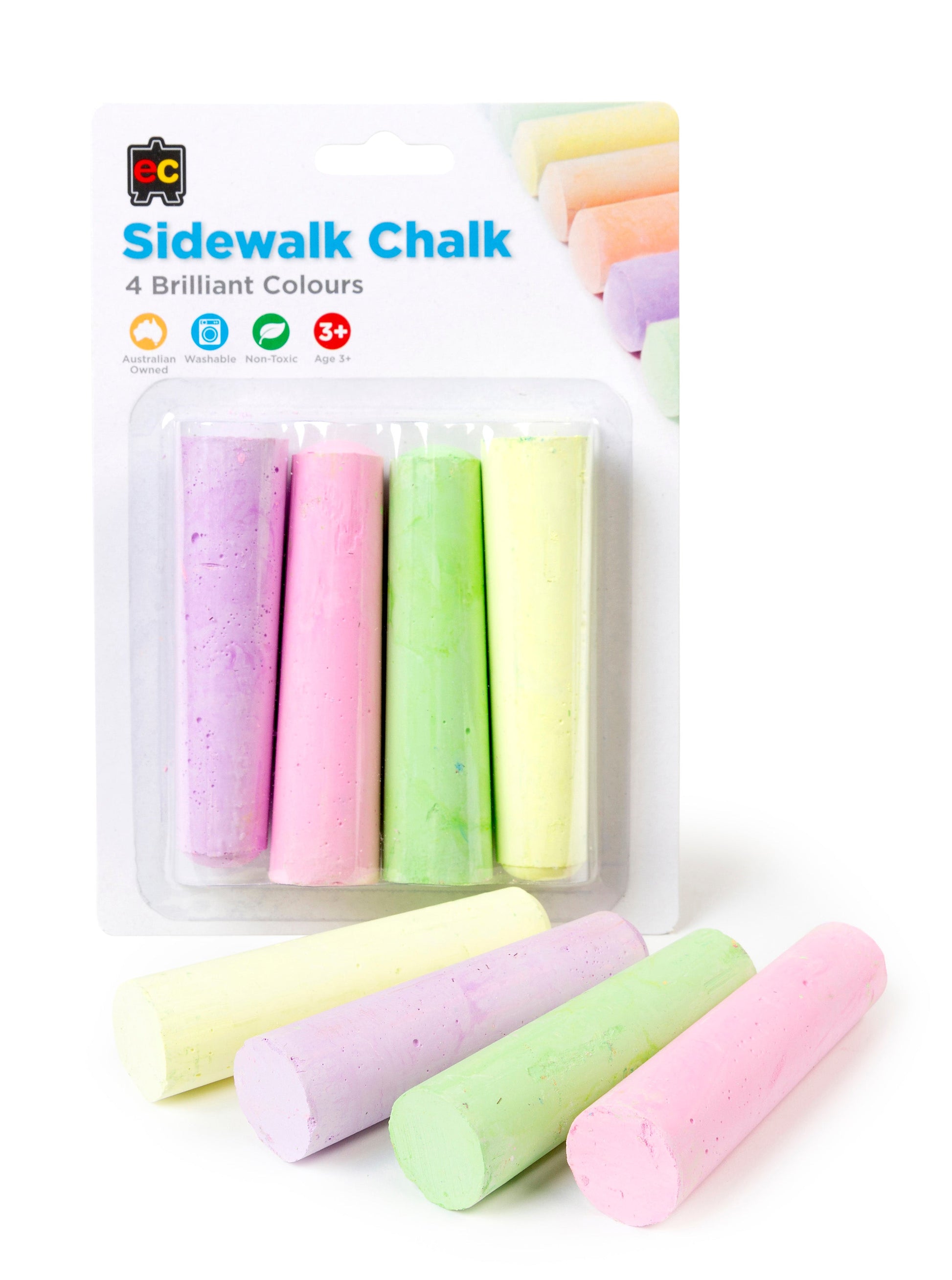Chalk-Sidewalk Fluoro - 4 Pieces