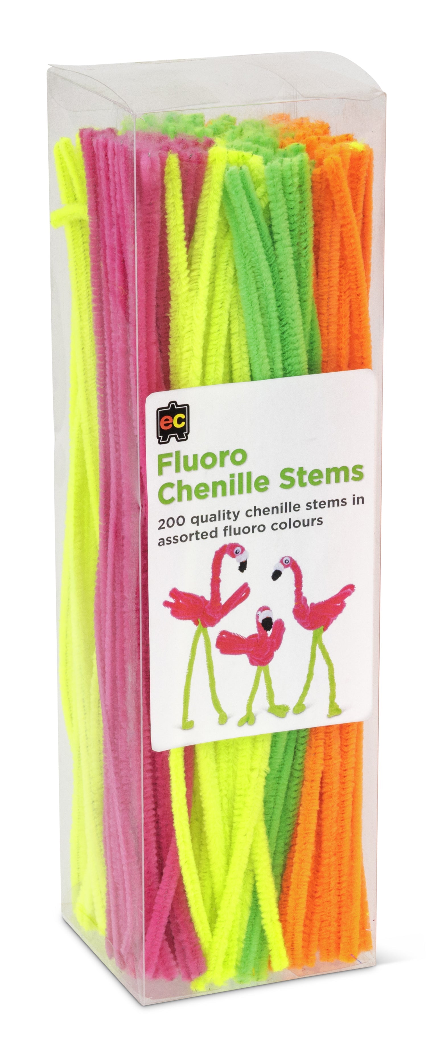 Chenille Stems (30cm) - Pack of 200: Fluoro