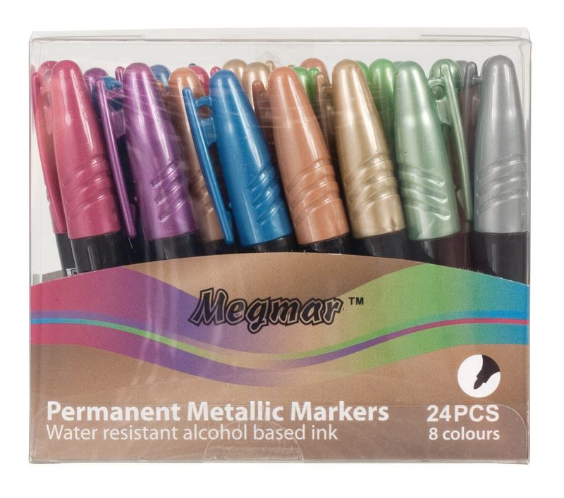 Megmar - Metallic Markers (Pack of 24)