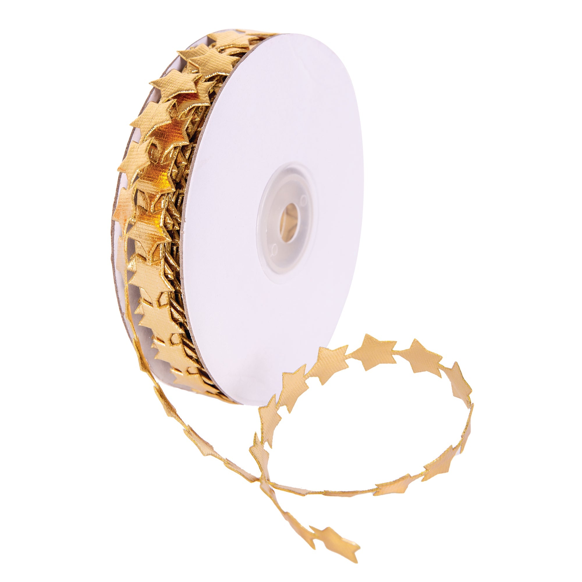 Metallic Star Trim Gold 5m