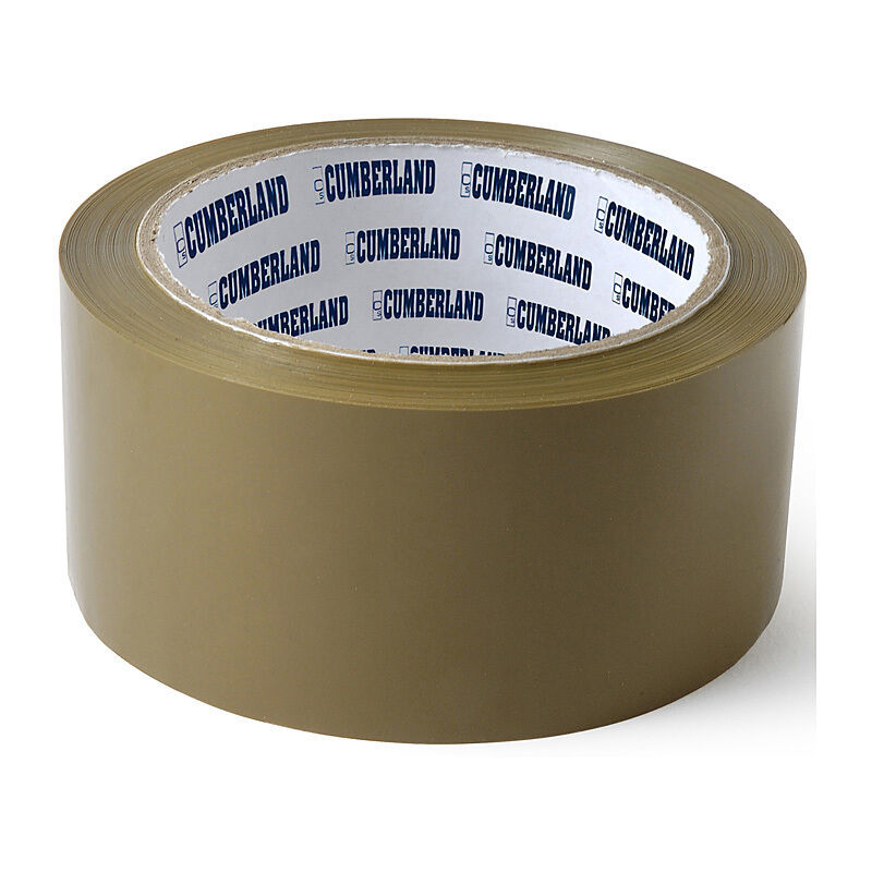 Cumberland Packaging Tape 48mm X 75M Brown - Pack of 6