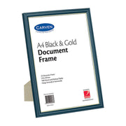 Carven Document Frame Black and Gold A4