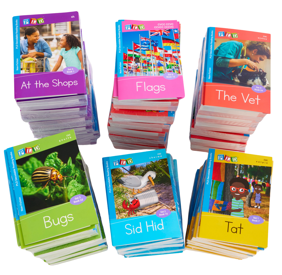 Foundation Classroom Decodable Reading Books Multi-Set (6 x Sets 1 to 7)