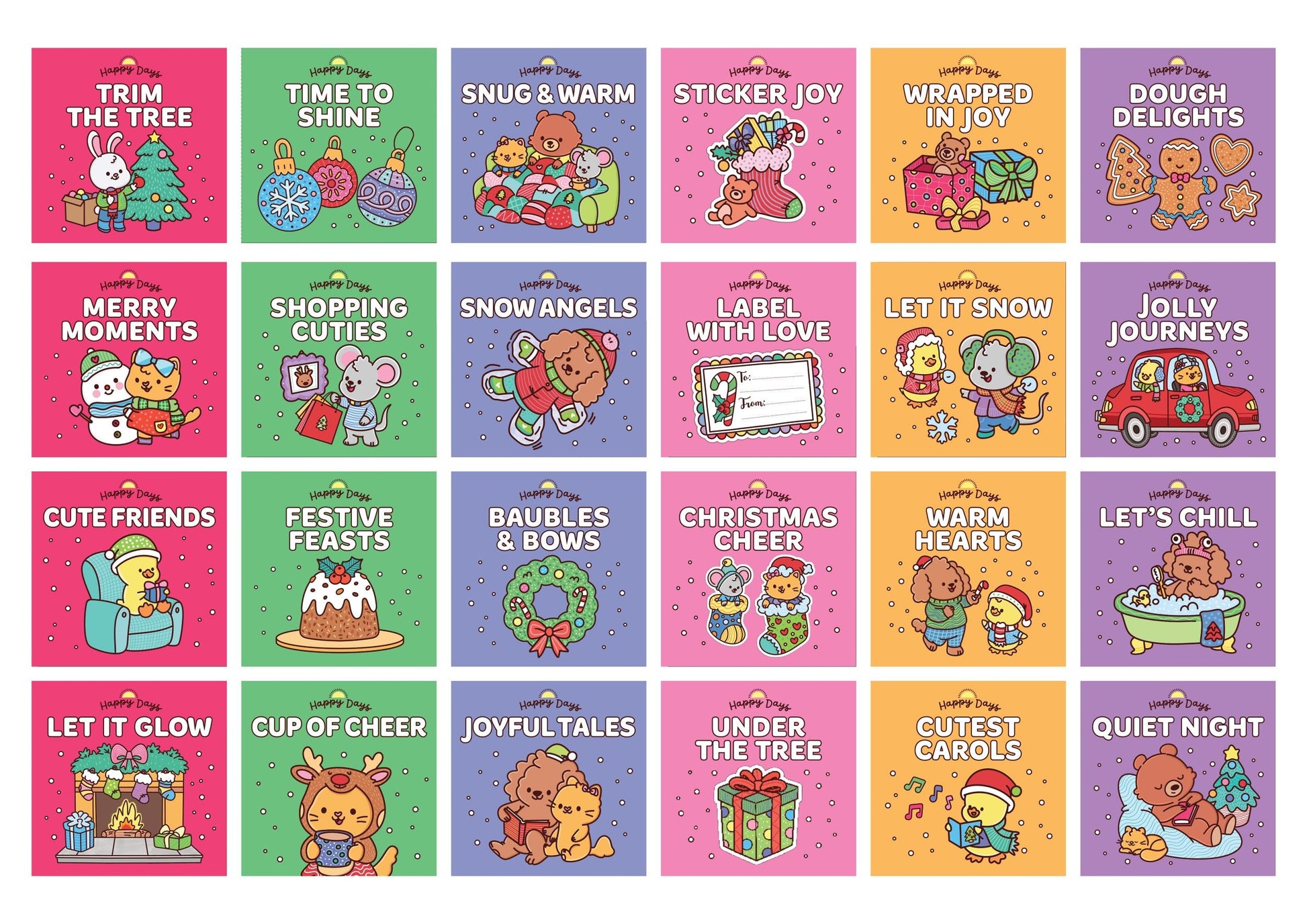 Happy Days - Cosy Colouring Advent Calendar — inside page 2
