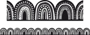 Black & White Rainbows - Die-Cut Border (Pack of 12)