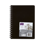Derwent Academy Visual Art Diary - A5 Portrait: Black (120 Pages)