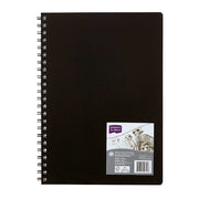 Derwent Academy Visual Art Diary - A4 Portrait: Black (120 Pages)