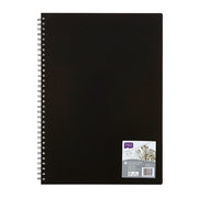 Derwent Academy Visual Art Diary - A3 Portrait: Black (120 Pages)