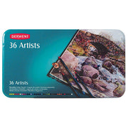 Derwent Coloured Pencils - Artists: Tin of 36 (Box of 2)