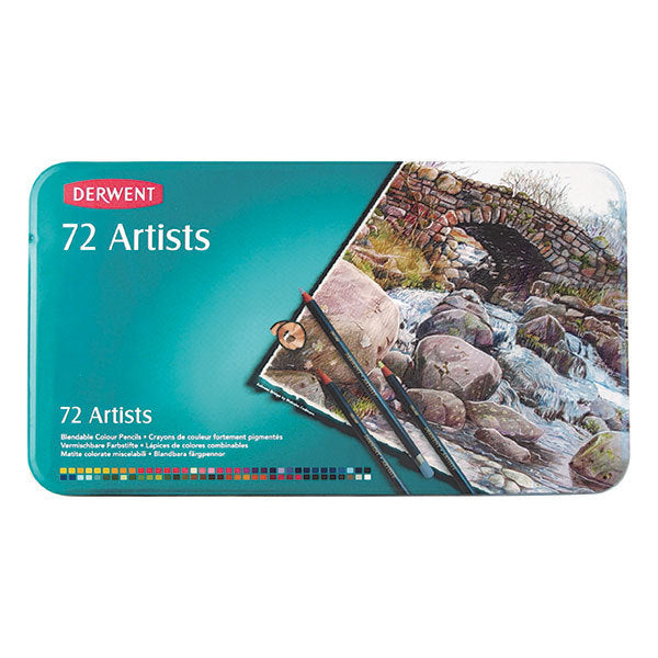 Derwent Coloured Pencils - Artists (Tin of 72)