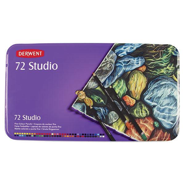 Derwent Coloured Pencils - Studio: Tin of 72