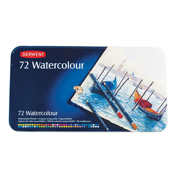 Derwent Coloured Pencils - Watercolour (Tin of 72)