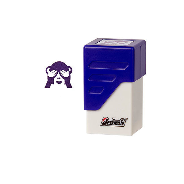Deskmate Stamp Square - Emoji: See No Evil