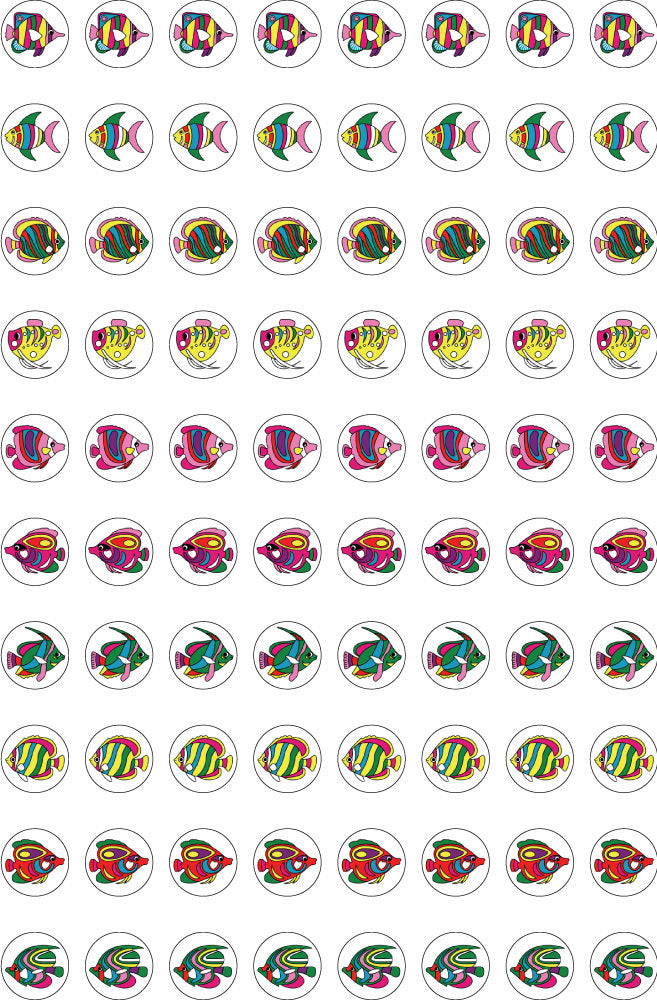 Dynamic Glitz Fishy Glitter Stickers