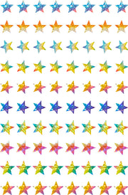 Dynamic Glitz Laser Stars Stickers
